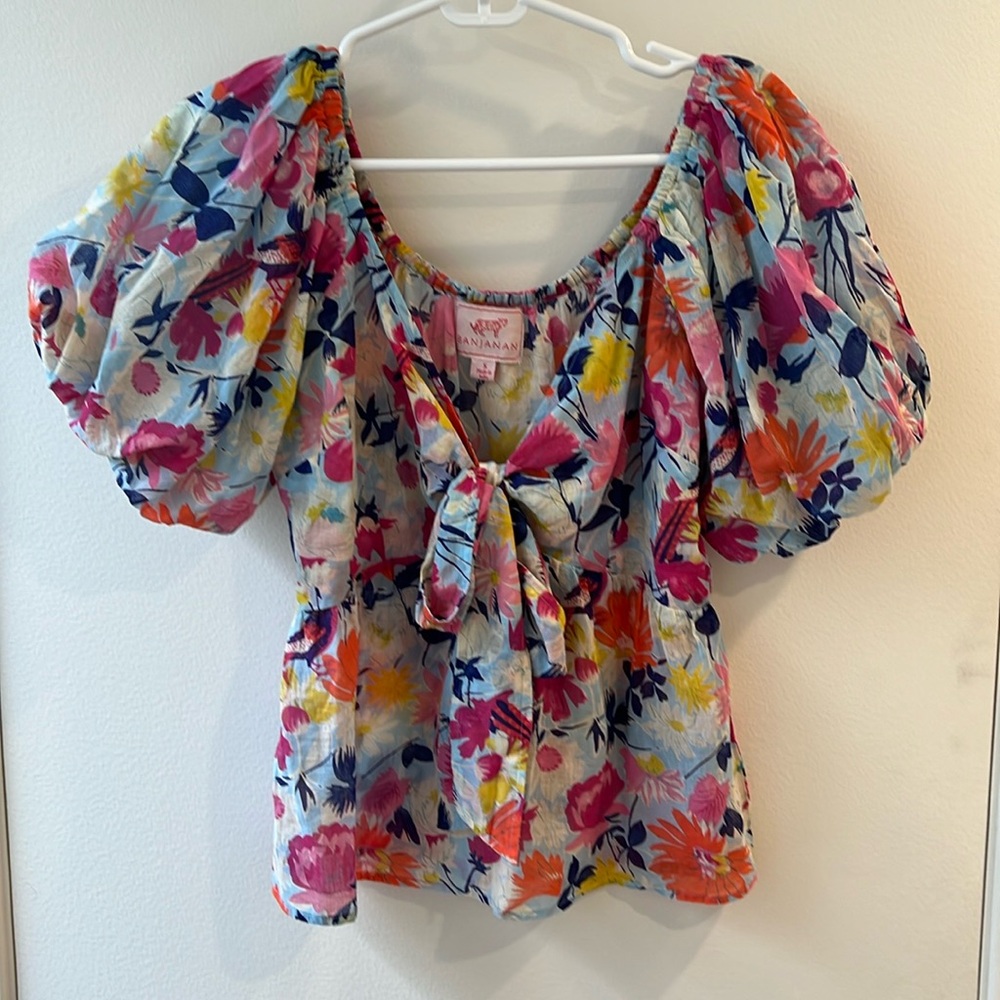 Banjanan Irene Floral Print Top